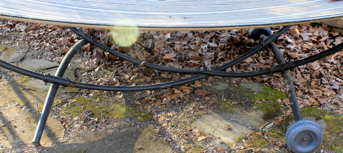 Outdoor Garden Treasures Fabric Hammock with Stand | EBTH