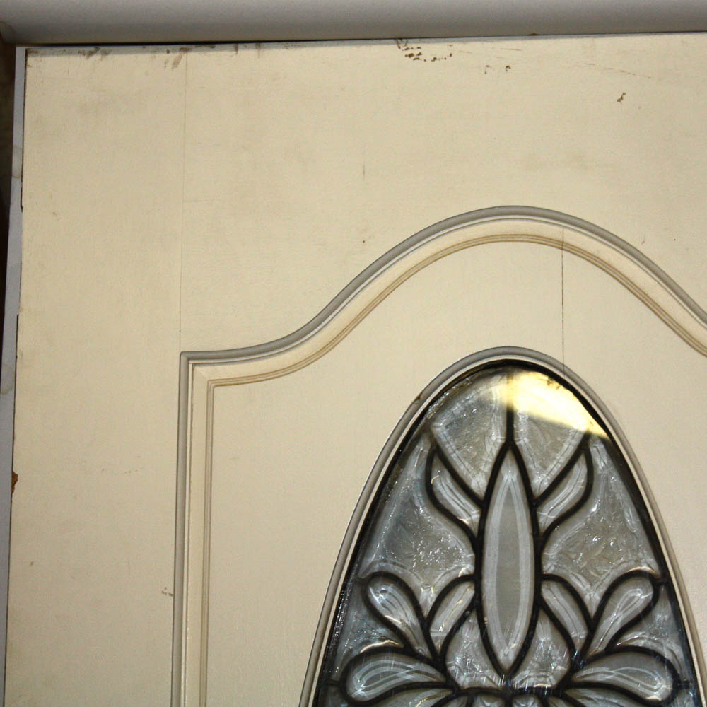 Front Door with Oval Leaded Glass Insert EBTH
