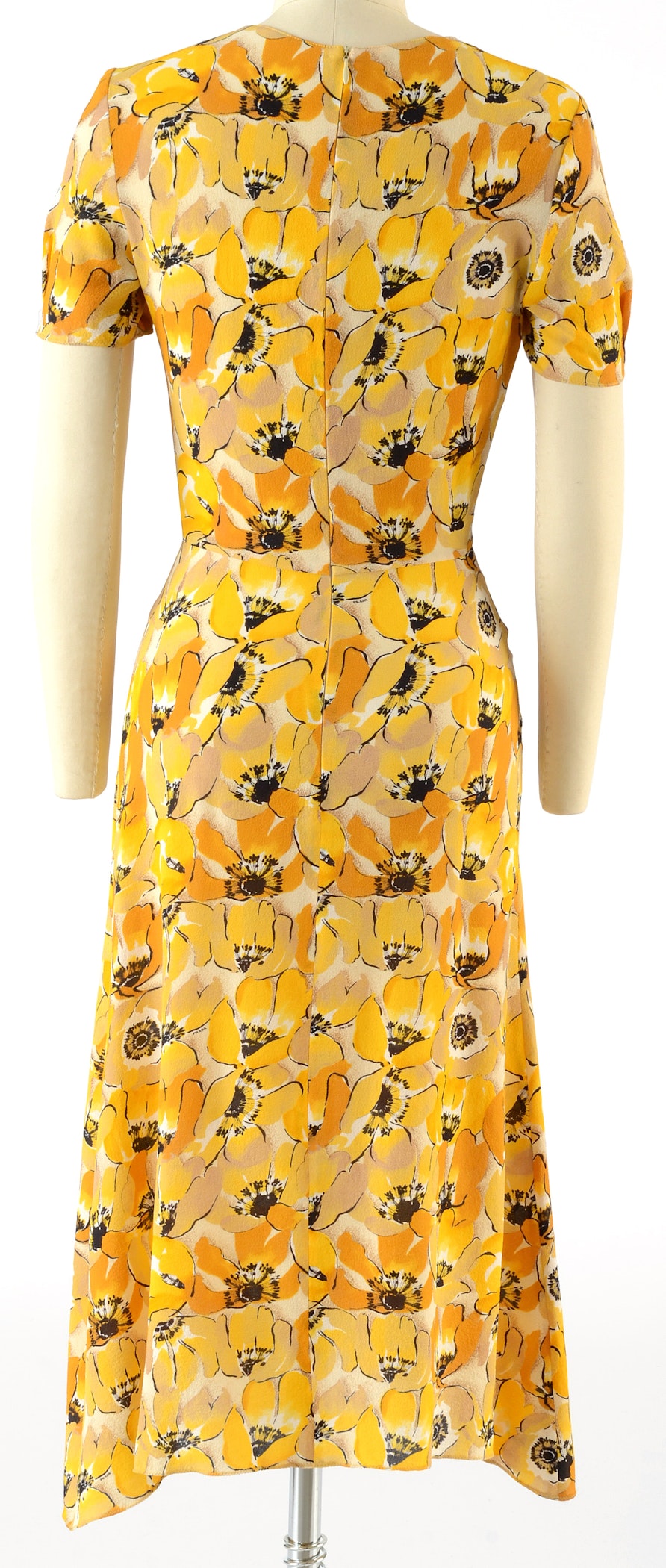 Prada Poppy Floral Print Silk Dress from the Fall of 2000 Ready-To-Wear Collection | EBTH