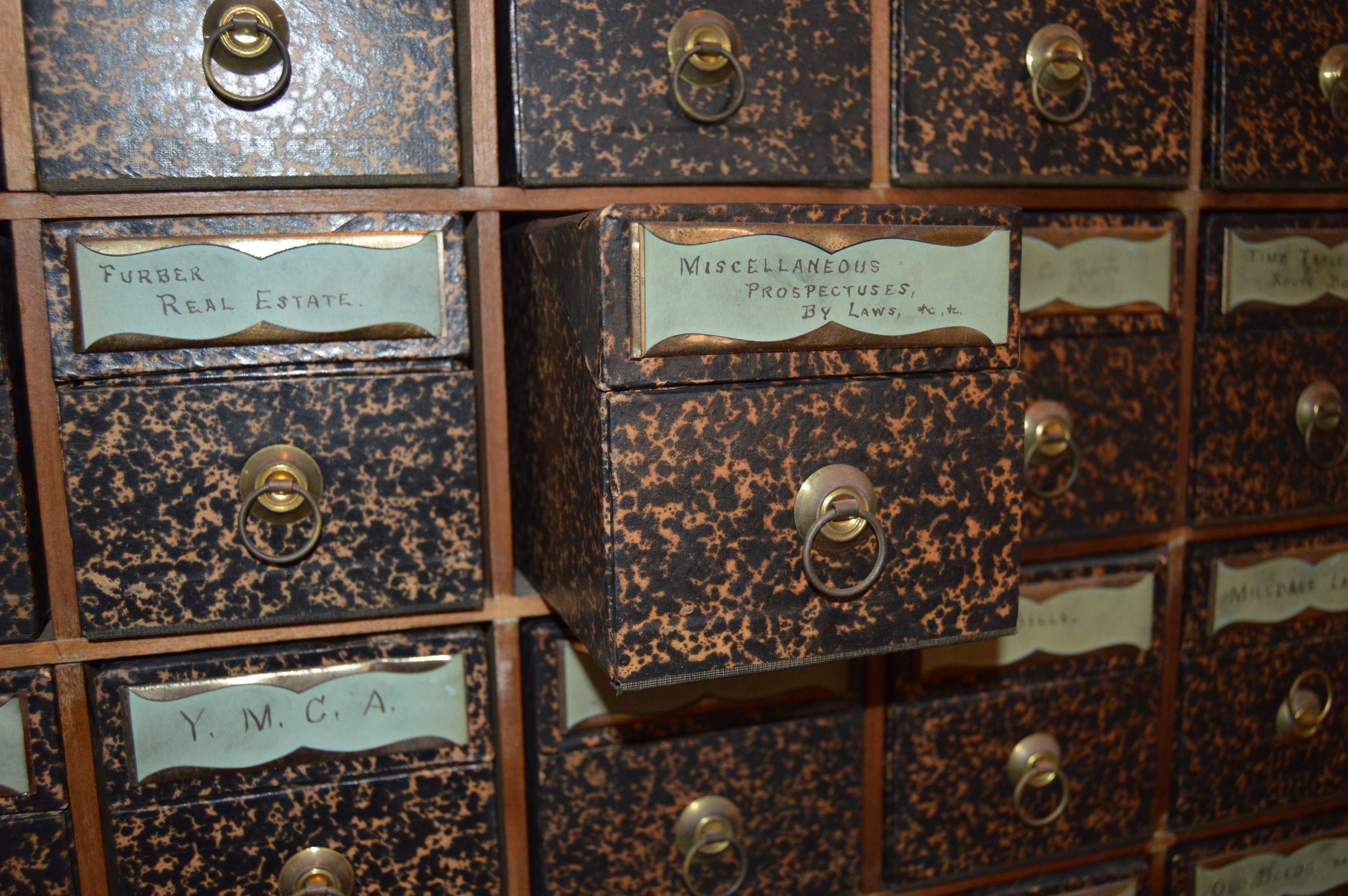 Vintage Oak Document Storage EBTH