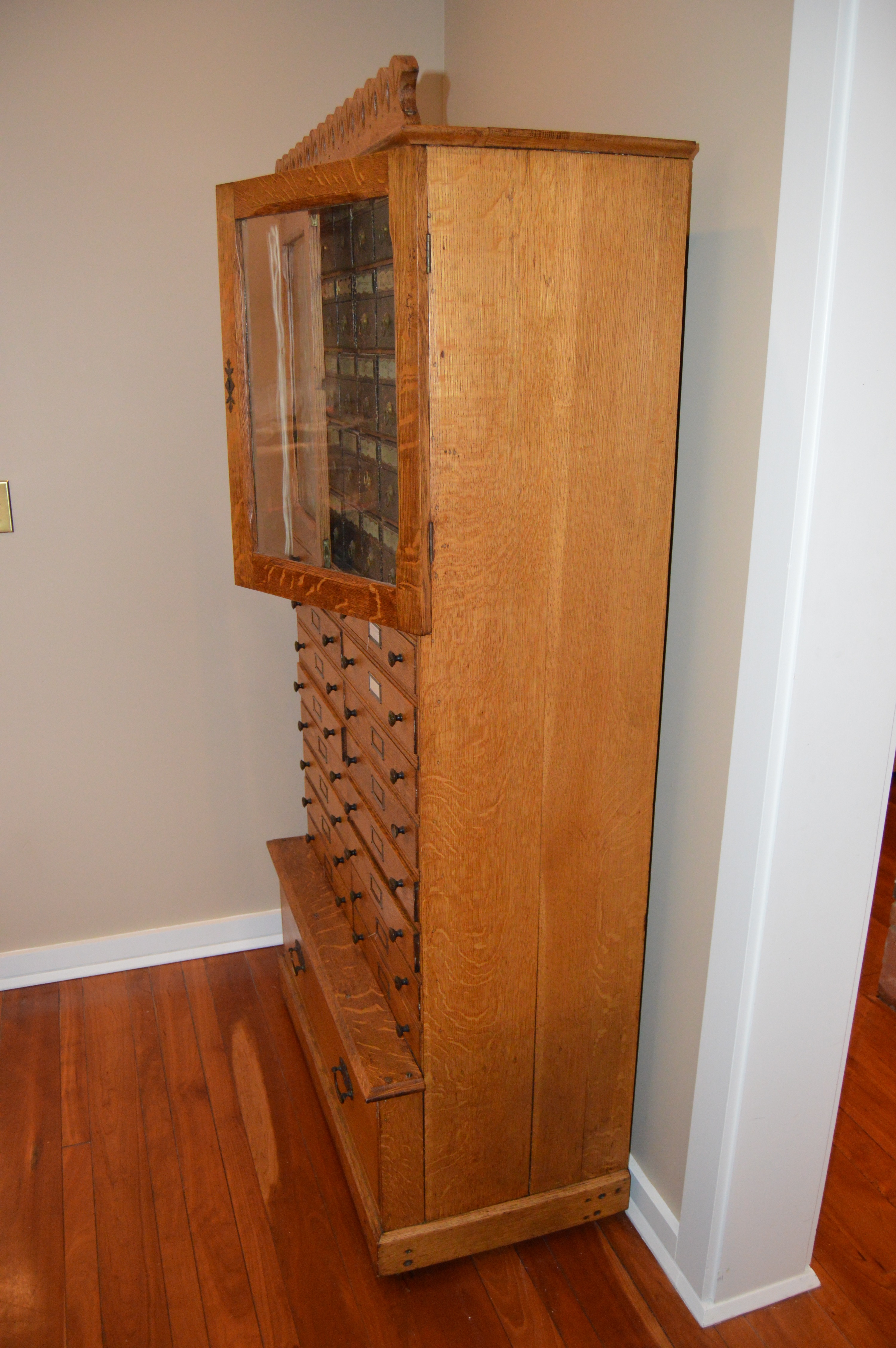 Vintage Oak Document Storage EBTH