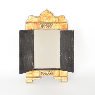 Moroccan Camel Bone Doored Mirror