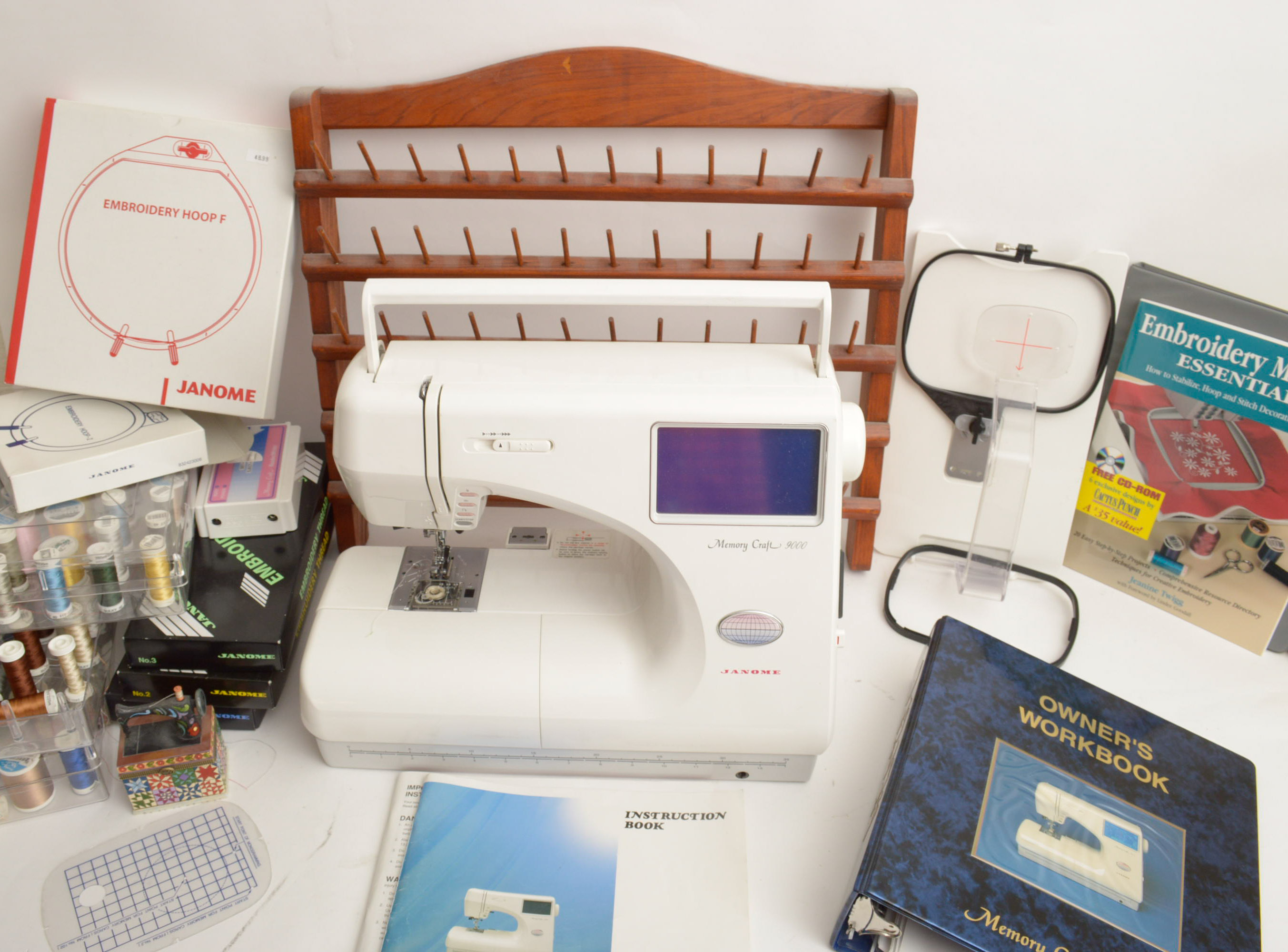 Janome Memory Craft 9000 Sewing Machine and Accessories EBTH