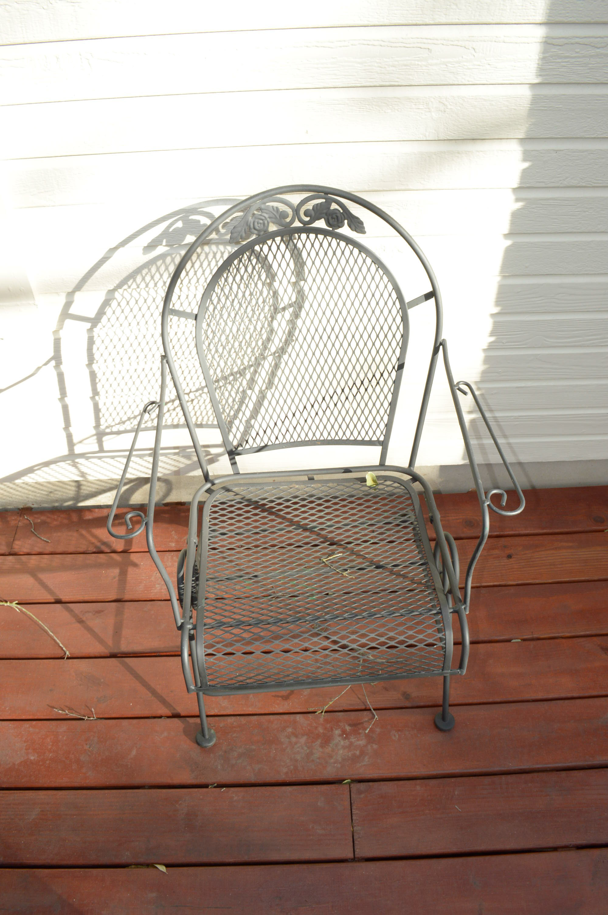Wrought Iron Patio Table and Chair Set EBTH