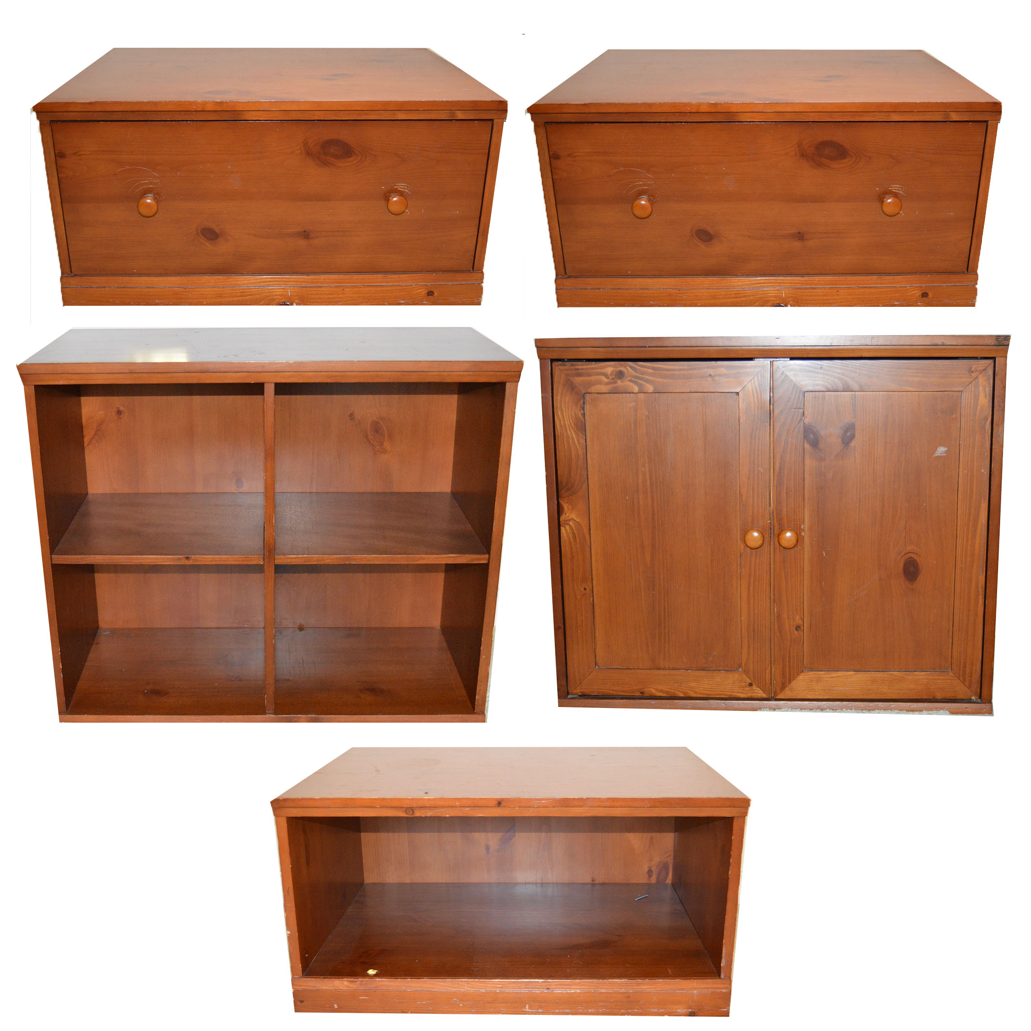 Modular Wood Storage Cubes From Pottery Barn Kids Ebth