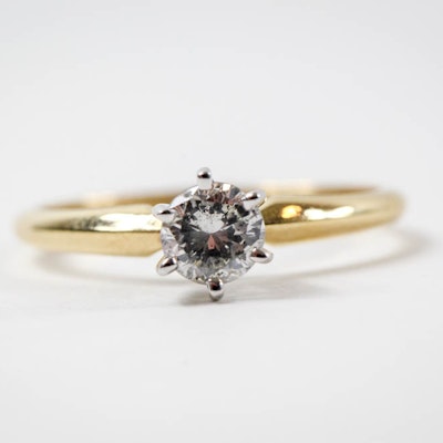 Ct Gold Diamond Recessed Ring Ct Gold Diamond Recessed Ring