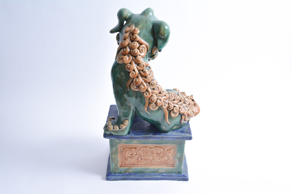 Ceramic Chinese Guardian Lions EBTH