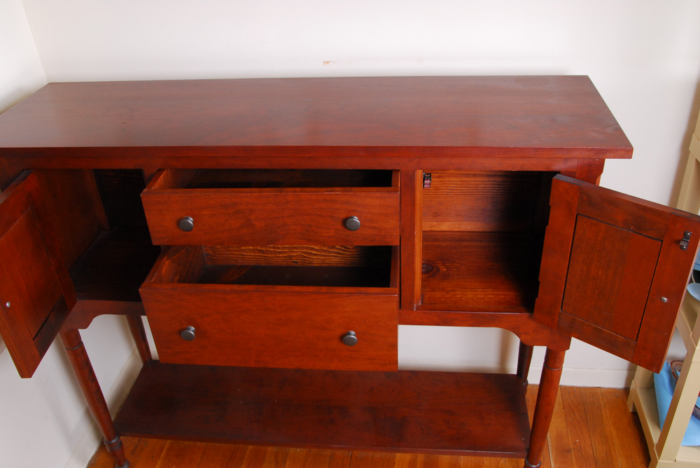 Tom Seely Furniture Handcrafted Shenandoah Cherry Wood Buffet | EBTH