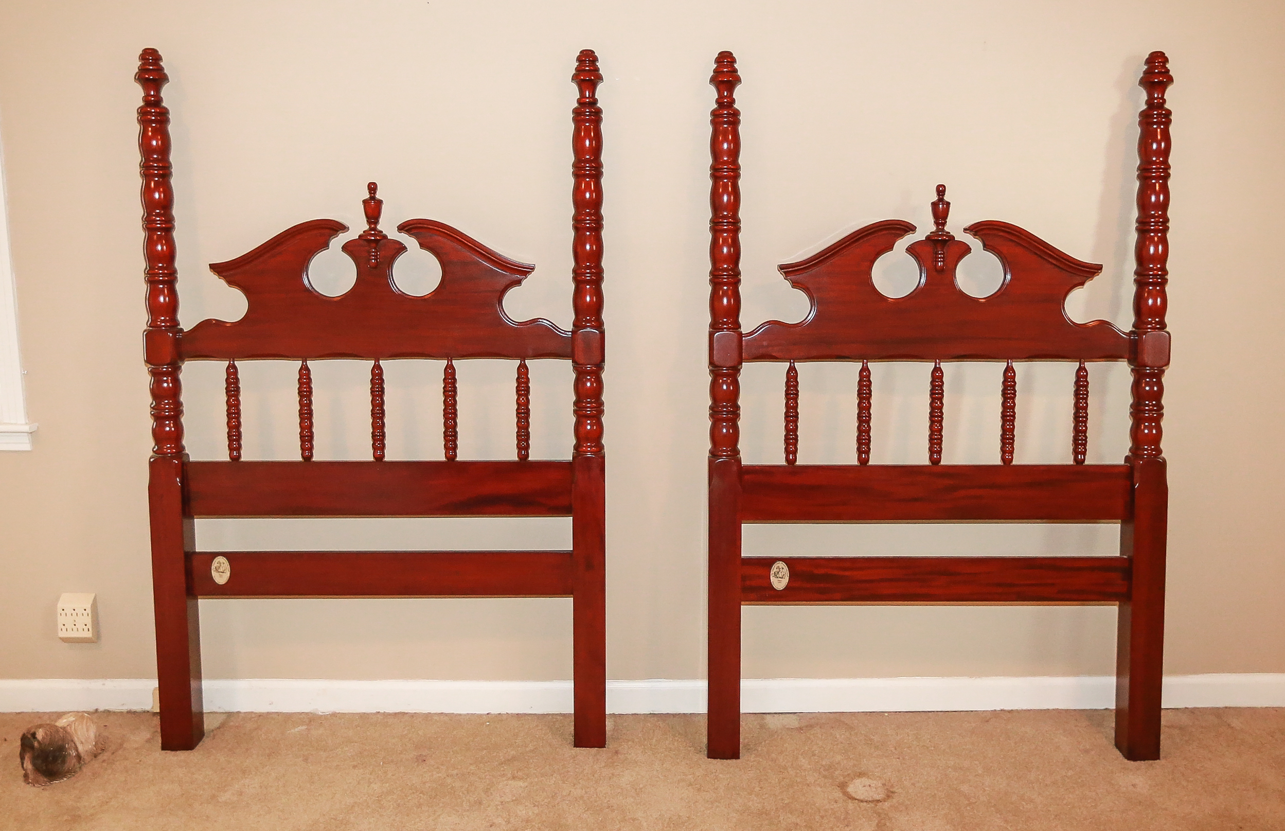 "Lillian Russell Collection" Twin Headboards by Davis Co. EBTH