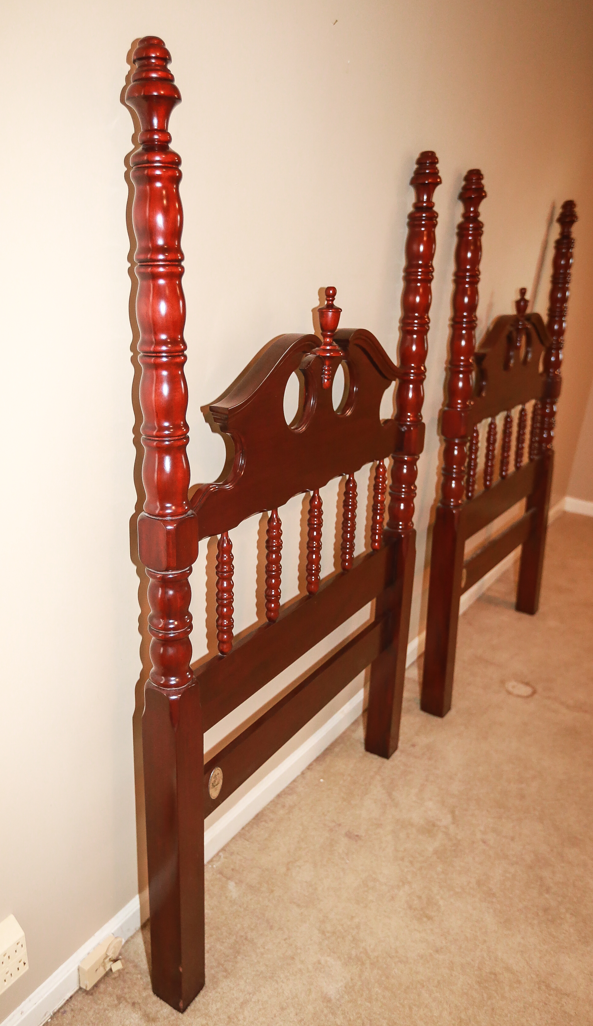 "Lillian Russell Collection" Twin Headboards by Davis Co. EBTH