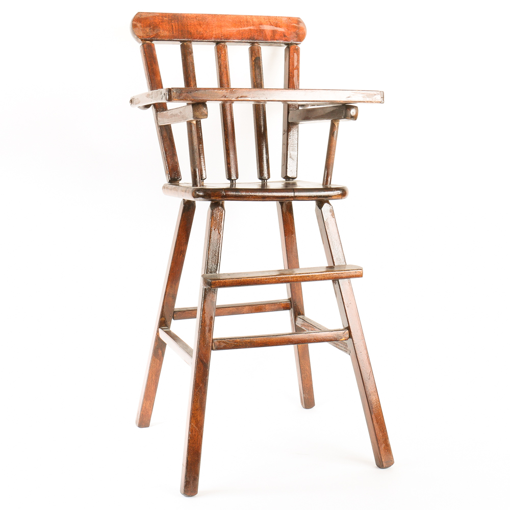 Wooden Doll High Chair EBTH