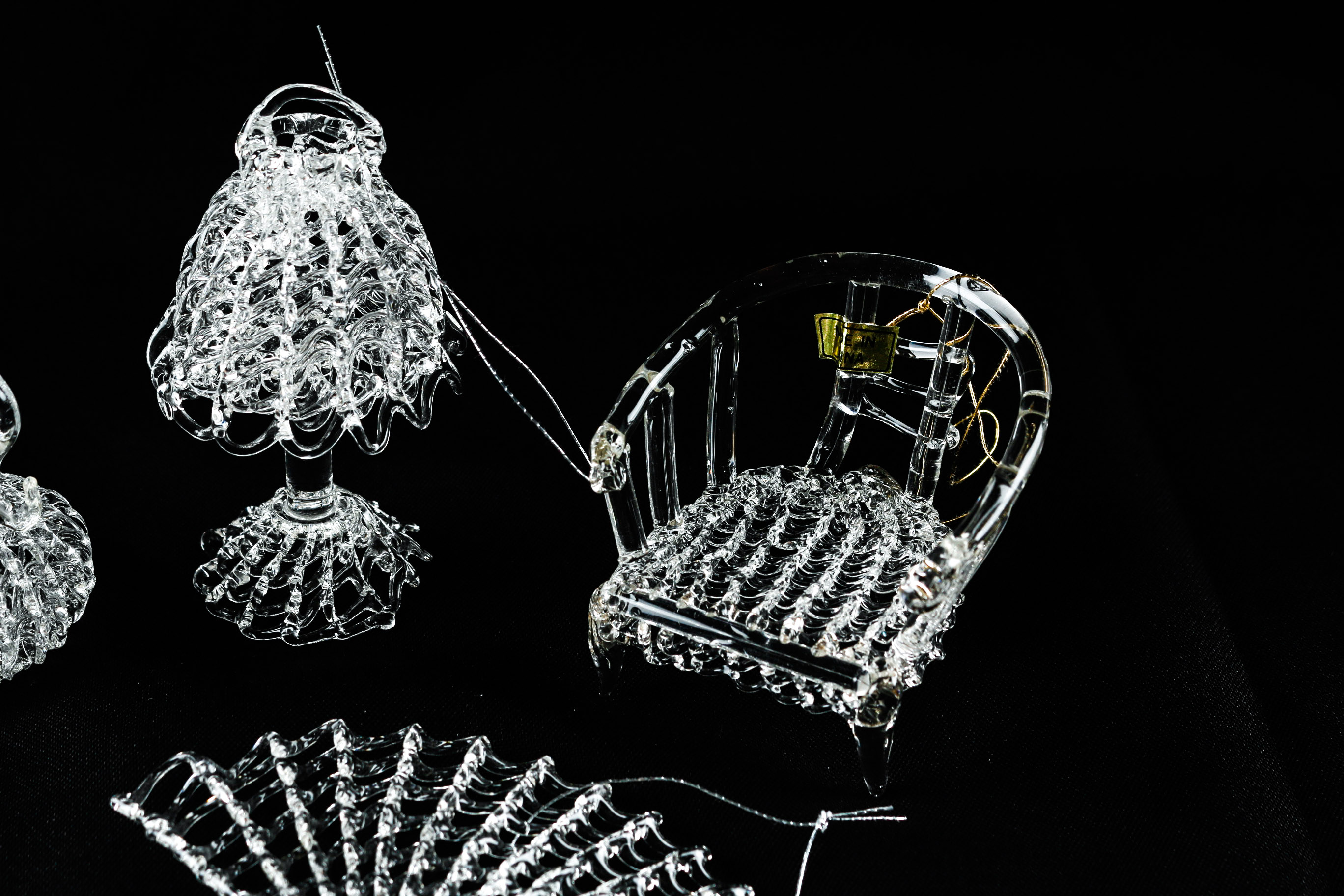 Spun Glass Christmas Tree Ornaments Including Silvestri EBTH