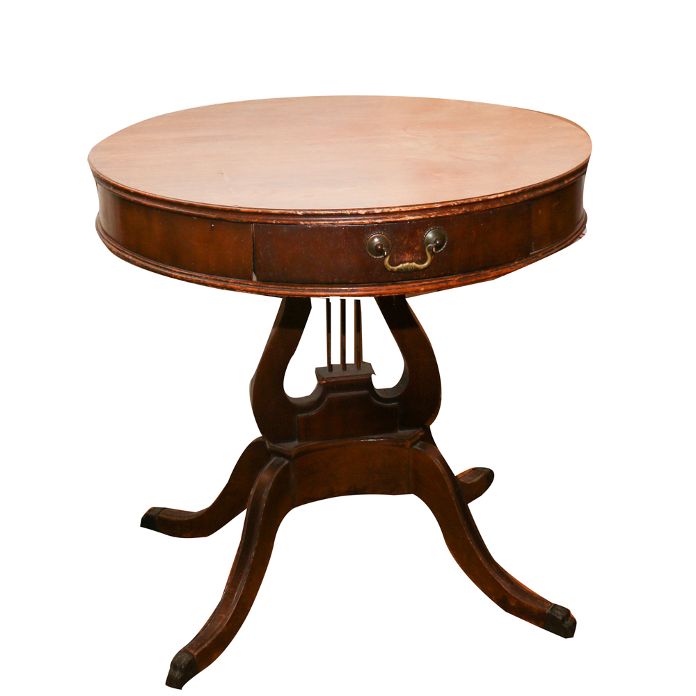 Antique Duncan Phyfe Drum Table EBTH
