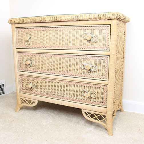 Lexington "Henry Link" Wicker Chest of Drawers EBTH
