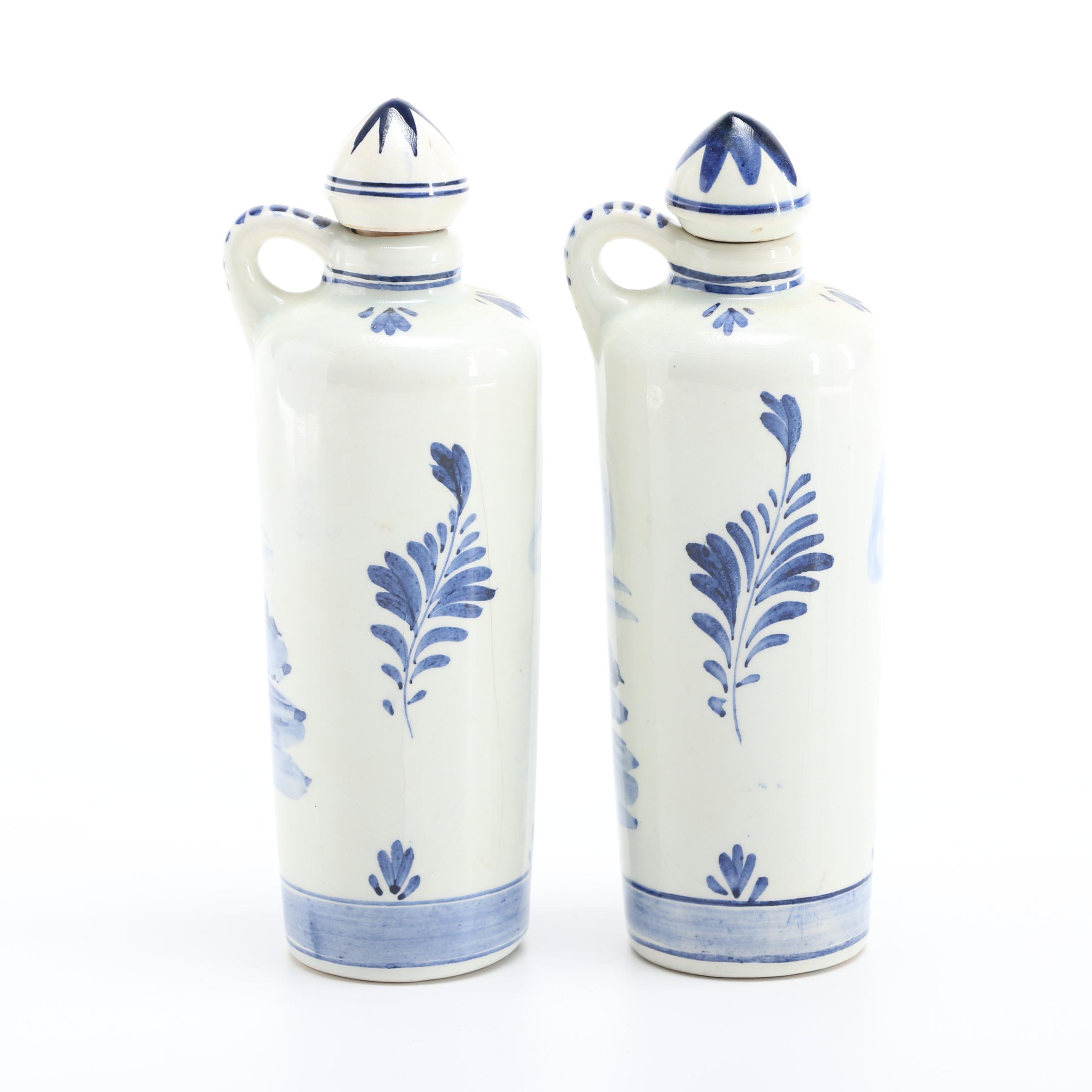 HandPainted Flow Blue Style Delft Cruet Set EBTH