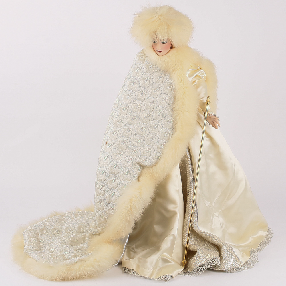 snow queen porcelain doll