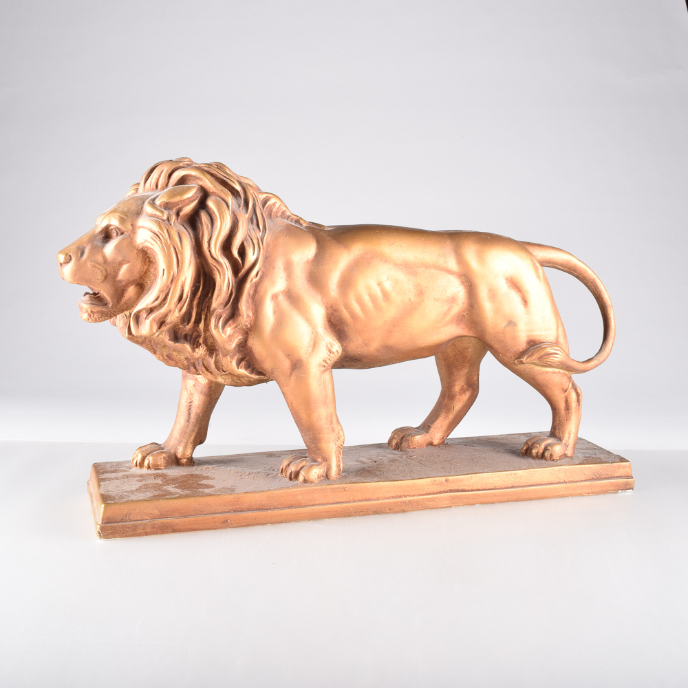 Plaster Lion Statue EBTH