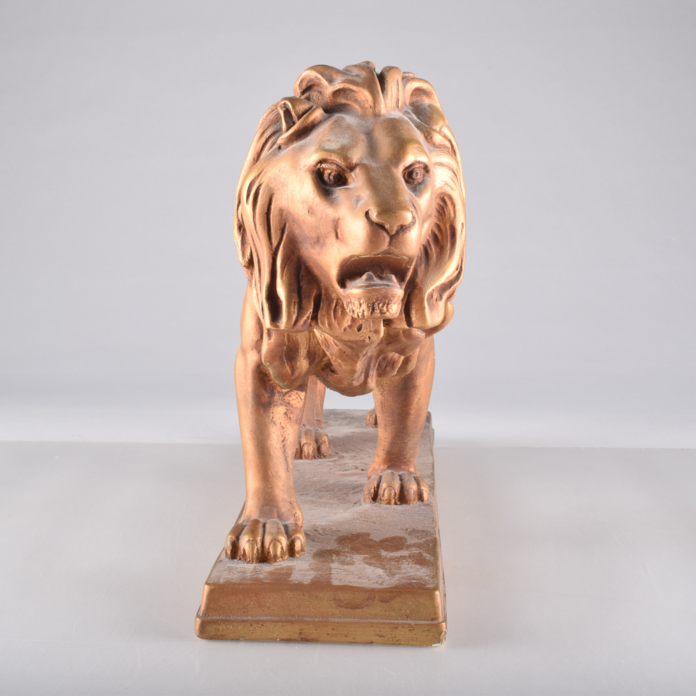 Plaster Lion Statue EBTH