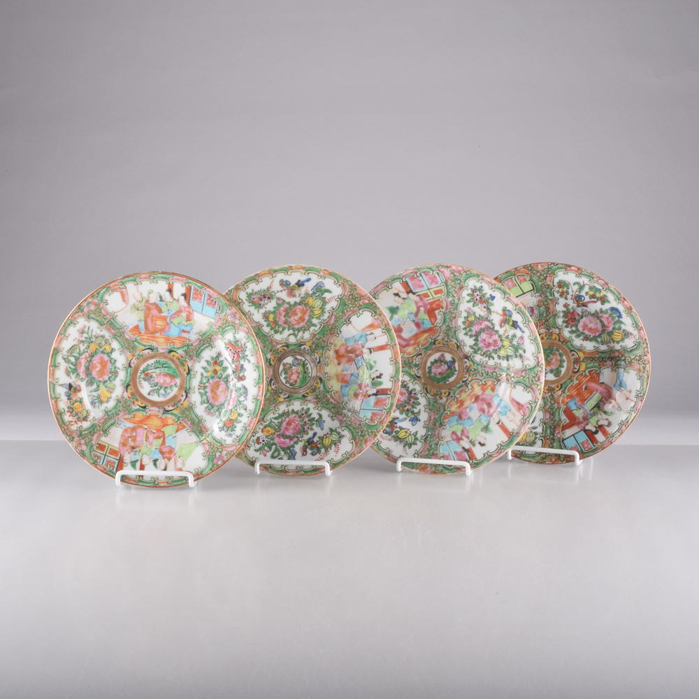 Collection of Chinese Rose Medallion Plates EBTH