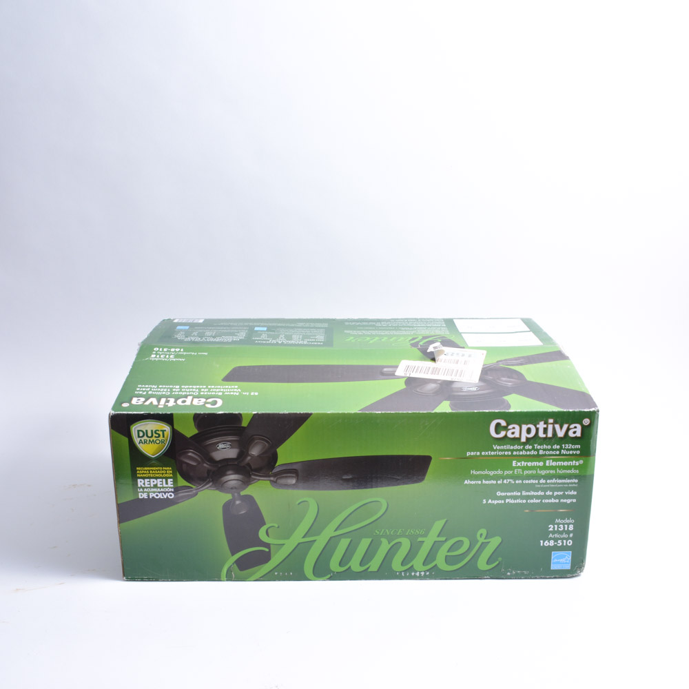 Hunter Captiva 52 Outdoor Ceiling Fan Ebth