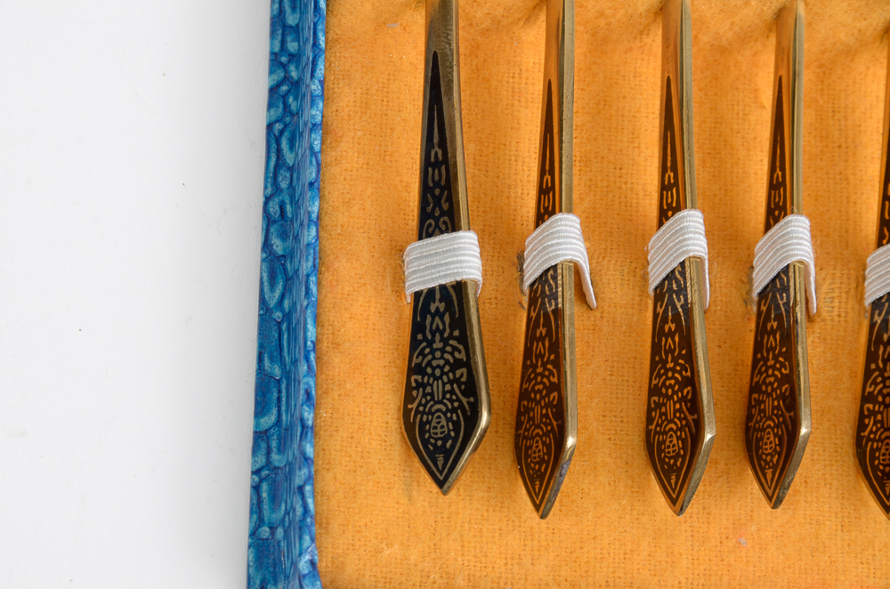 Set of Thai Brass Flatware by Star of Siam EBTH