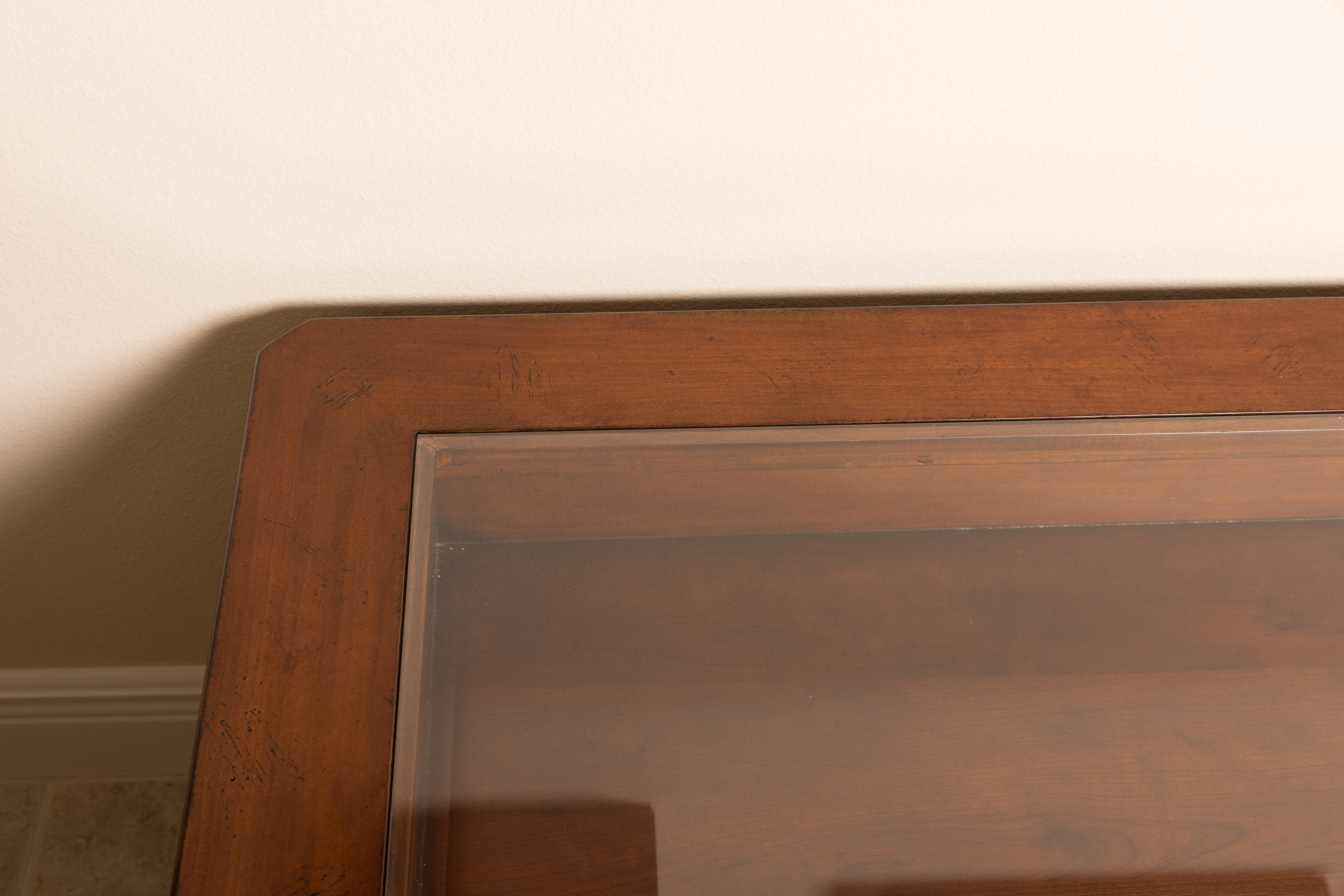 Thomasville Coffee Table With Glass Display Top EBTH