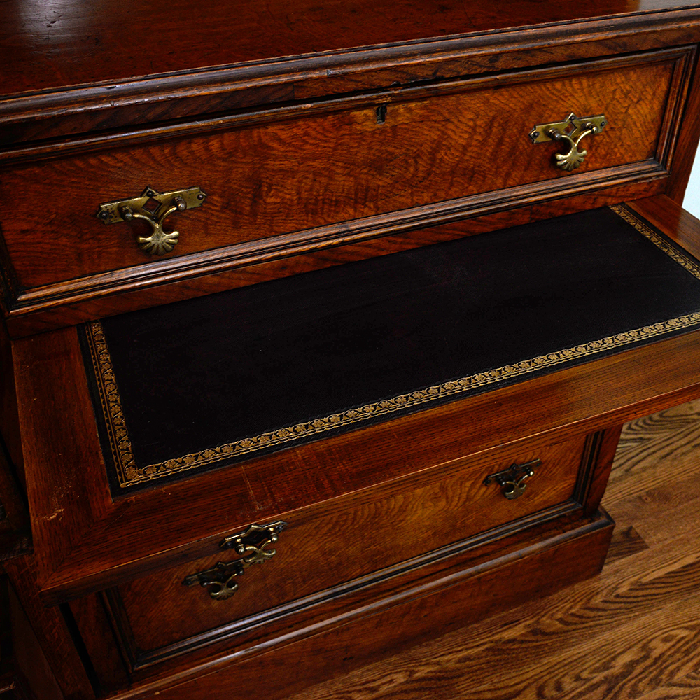 Maple & Co. JacobeanStyle Armoire & Dresser Combination EBTH