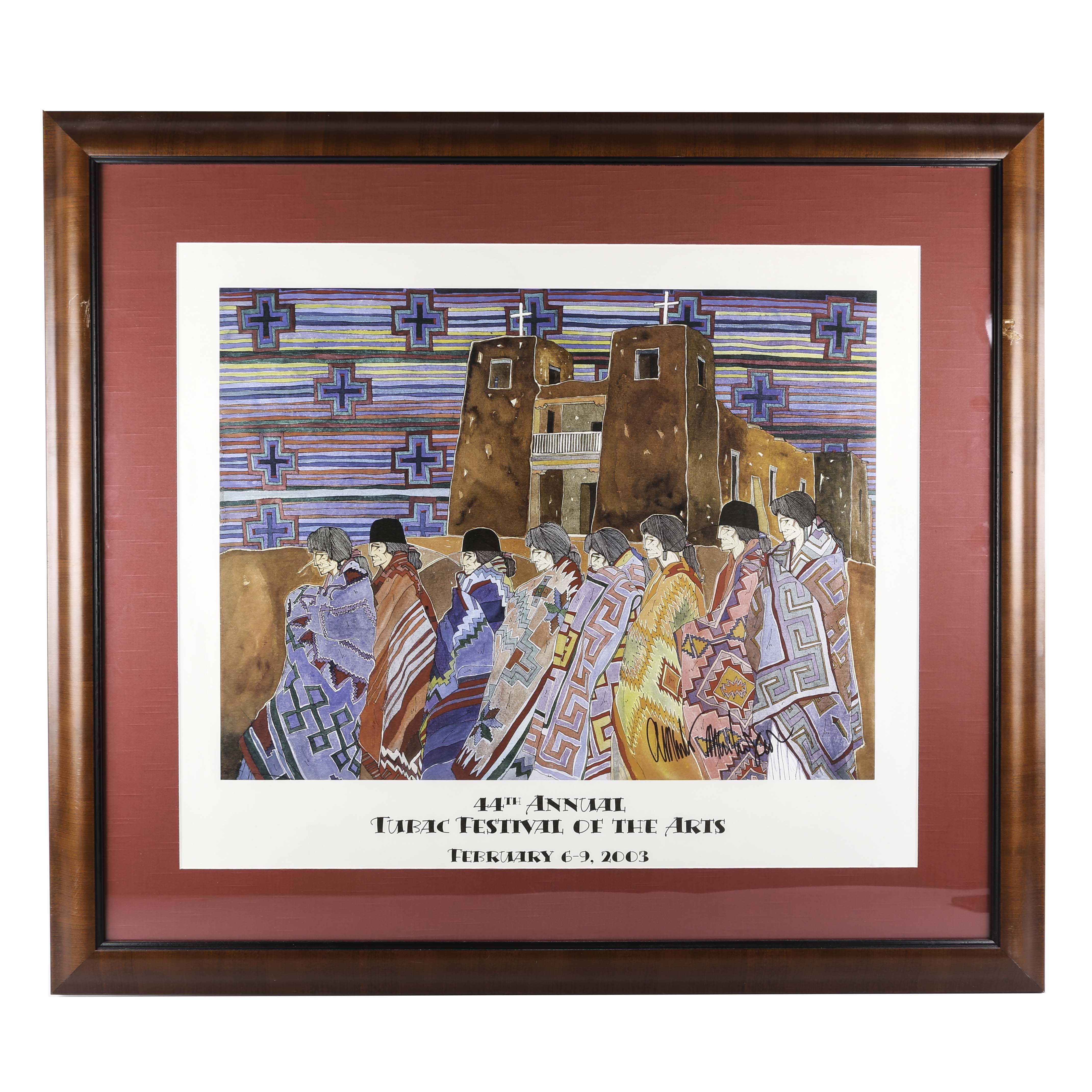 Signed Tubac Festival of the Arts Poster by Amado Pena EBTH
