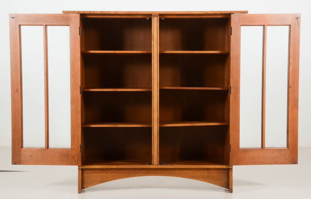 Stickley Harvey Ellis Inlaid Oak Bookcase EBTH