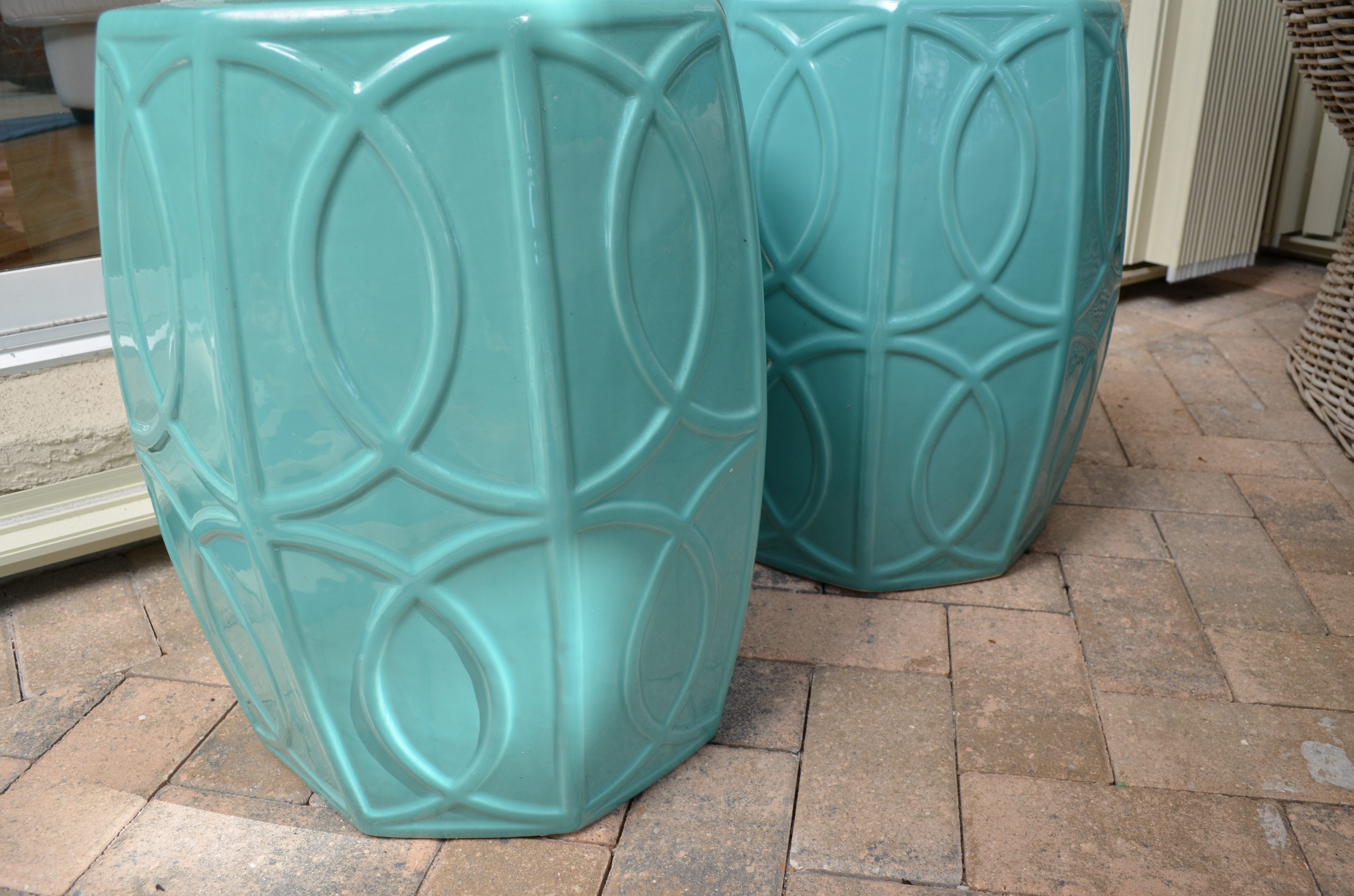 Pair of Ceramic Garden Seats EBTH