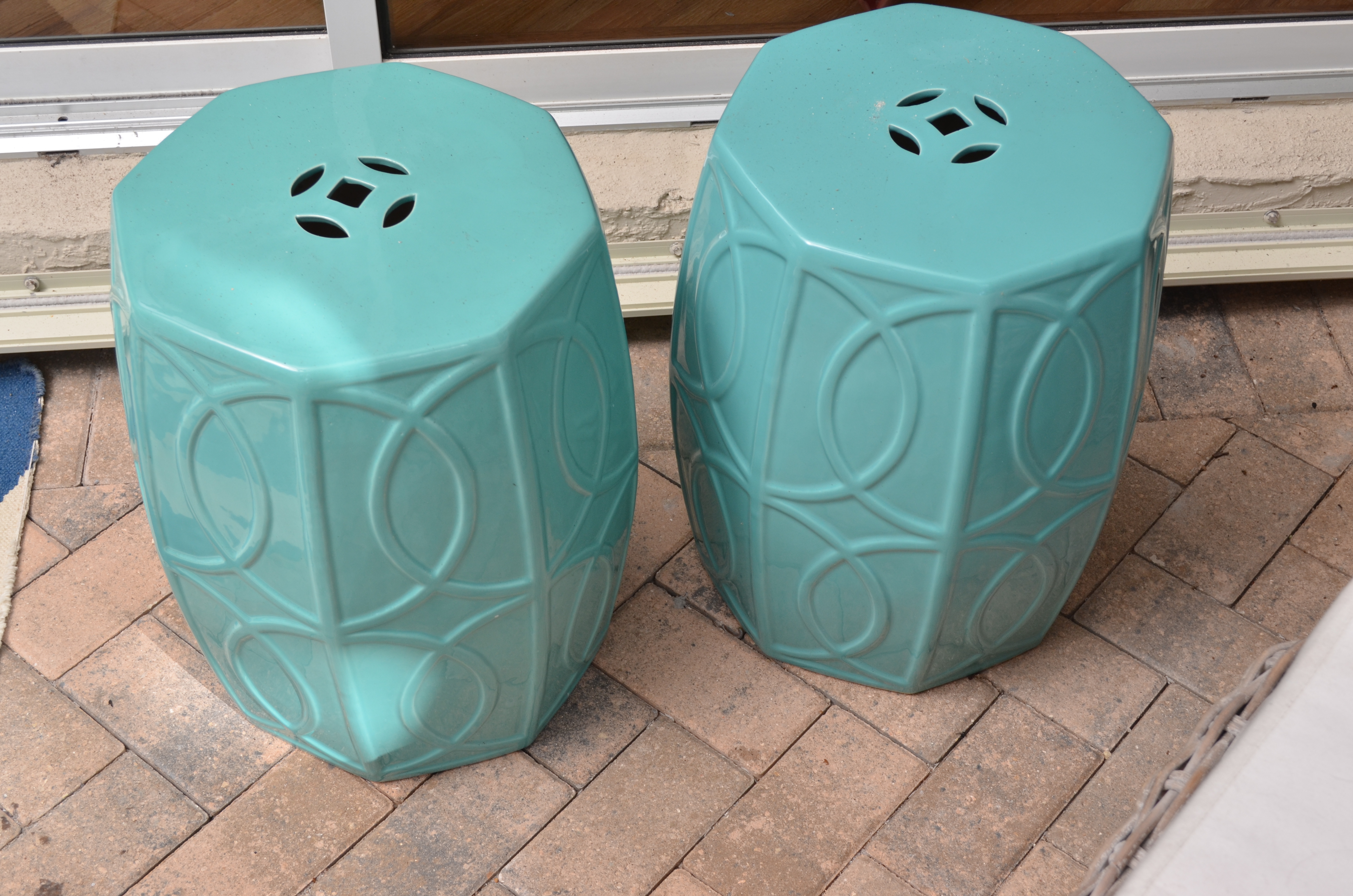 Pair of Ceramic Garden Seats EBTH