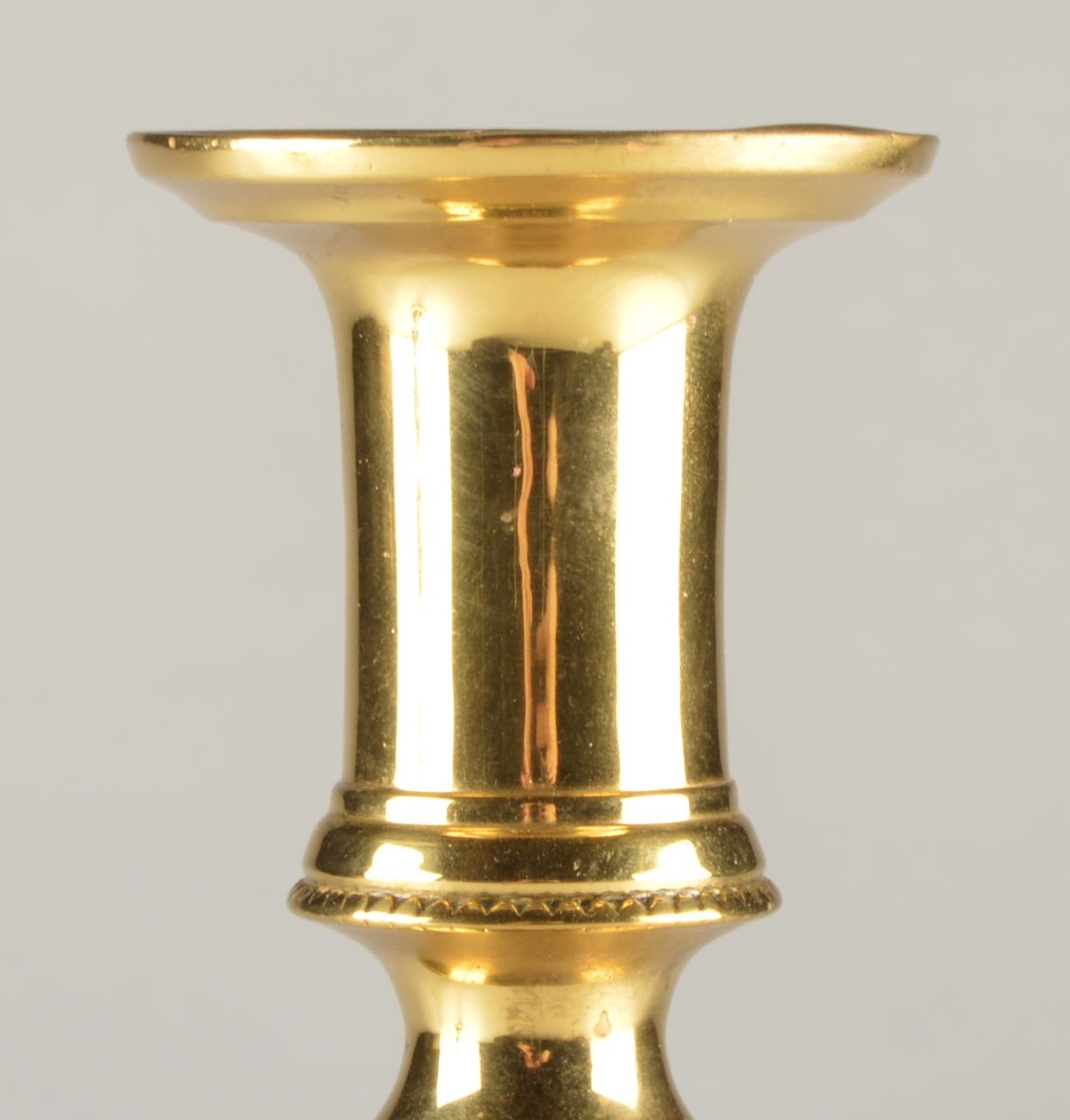 Antique Brass PushUp Beehive Candle Holders EBTH