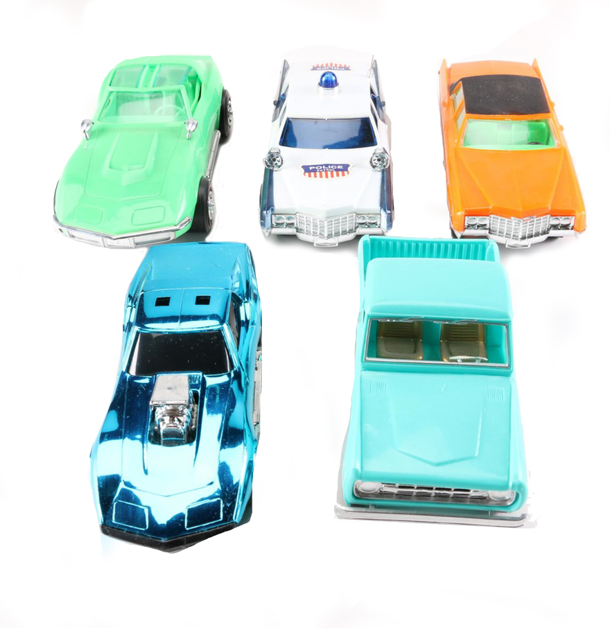vintage plastic toy cars