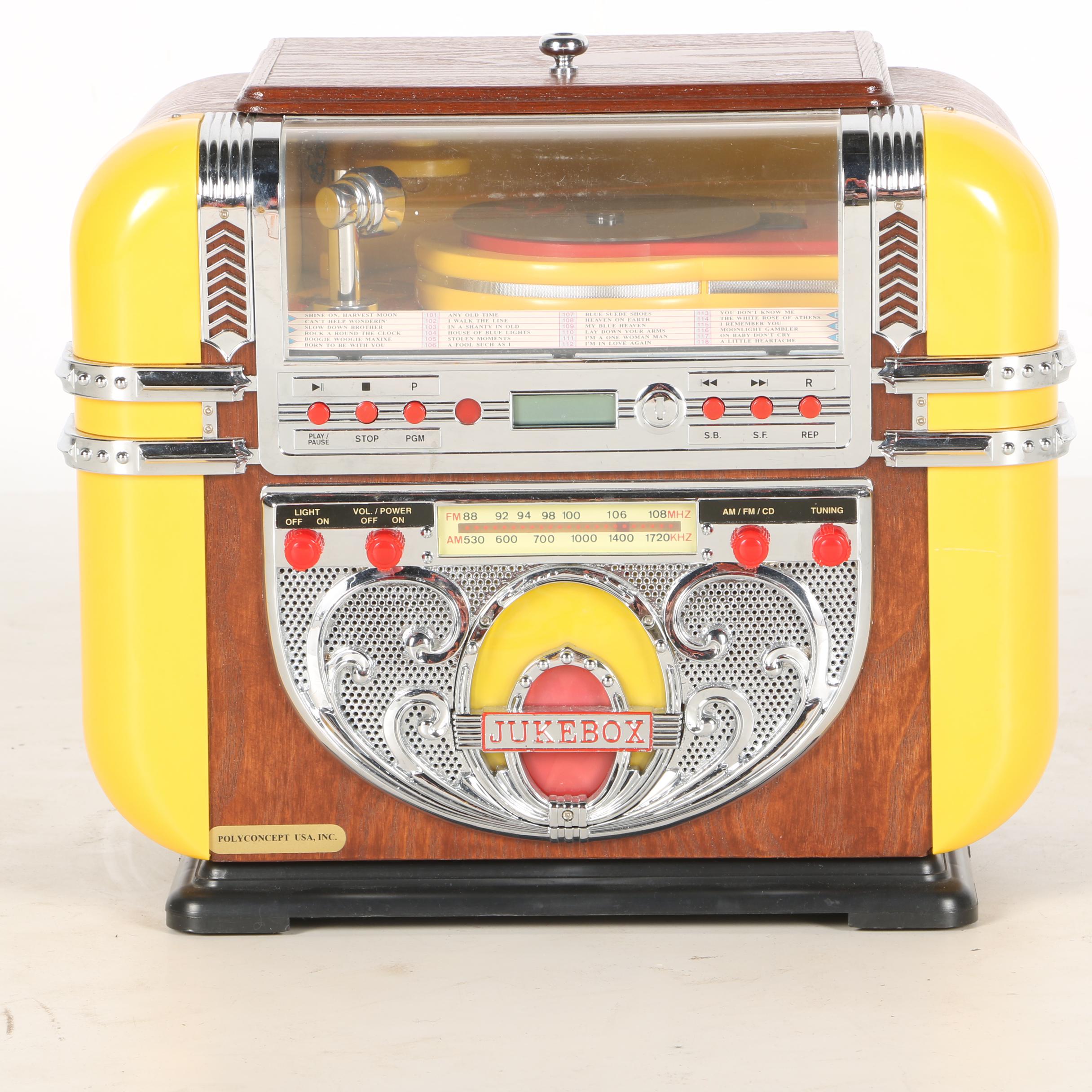 Miniature Jukebox Style CD Player EBTH