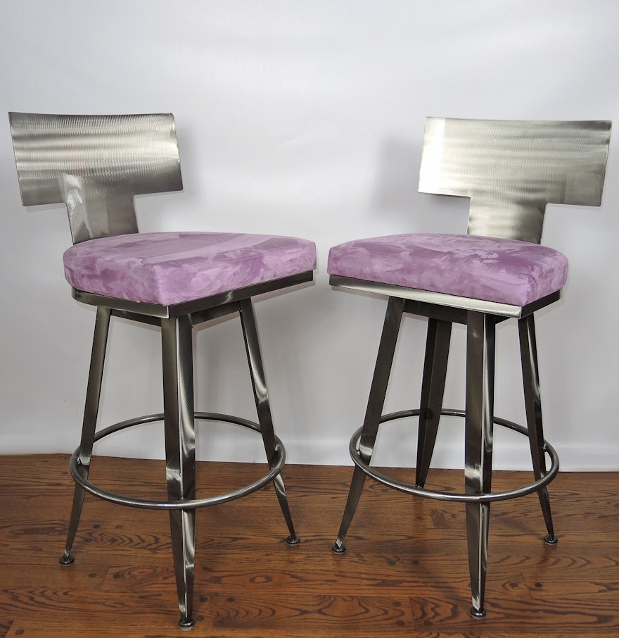 Contemporary Klismos Steel Bar Stools By Johnston Casuals Ebth - Contemporary Klismos Steel Bar Stools By Johnston Casuals contemporary klismos steel bar stools by johnston casuals ebth - contemporary klismos steel bar stools by johnston casuals