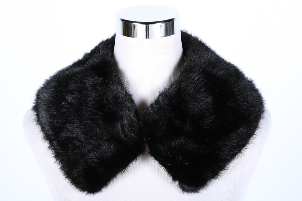 Black Mink Fur Collar EBTH