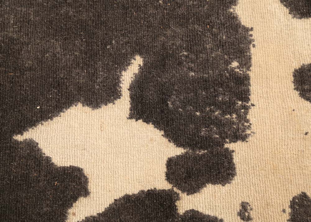 Pottery Barn Cow Print Wool Area Rug EBTH
