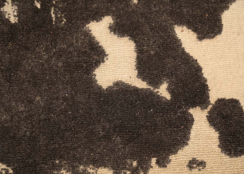 Pottery Barn Cow Print Wool Area Rug EBTH