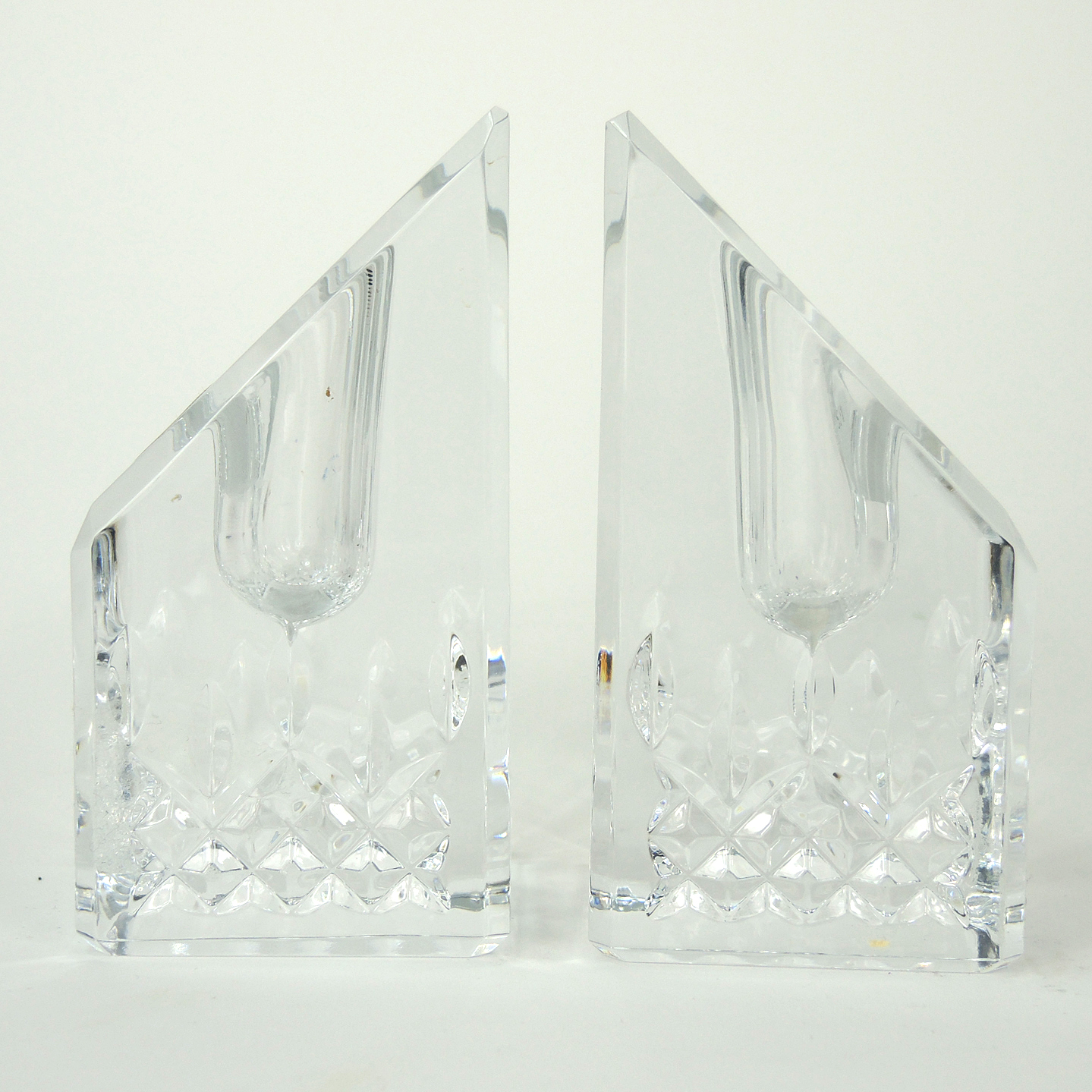 Waterford Crystal Taper Candle Holders EBTH