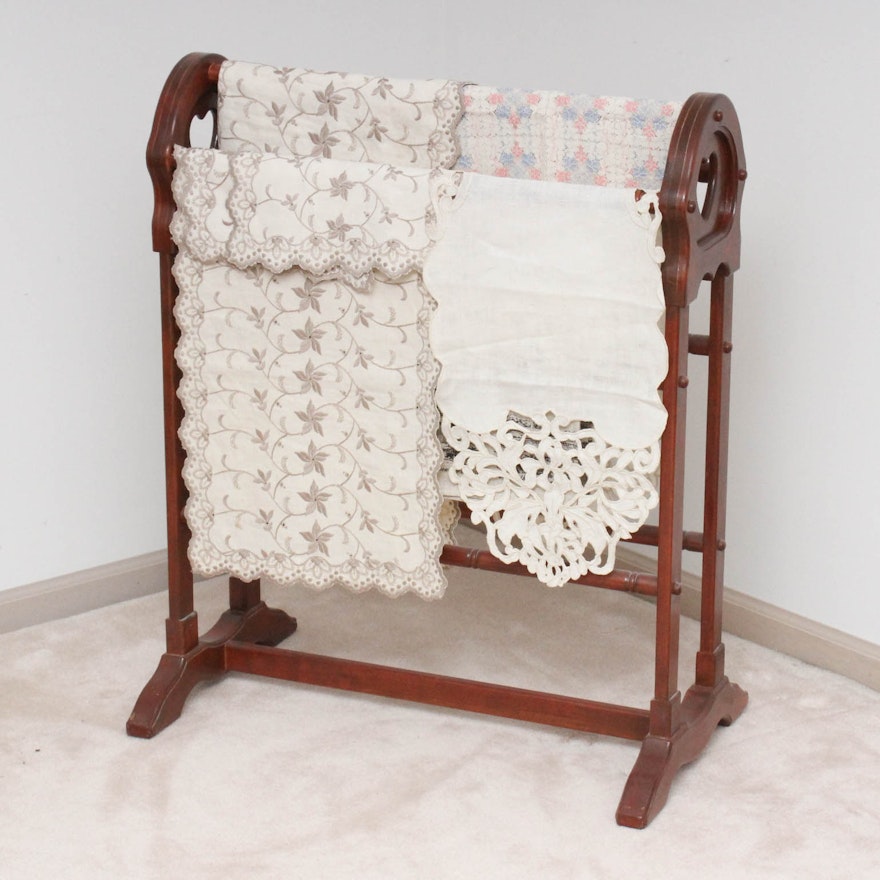 Antique Wood Quilt Rack at Vicki Burns blog