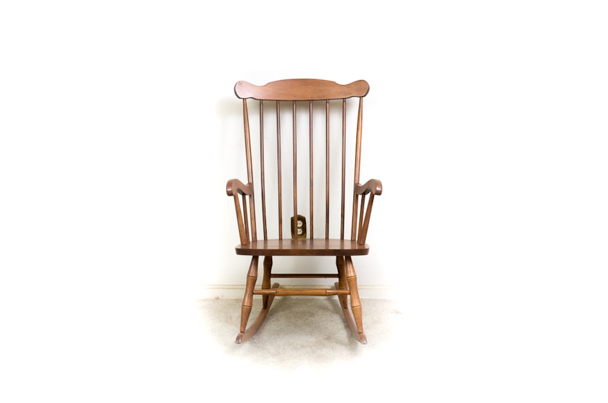 Windsor Style Rocking Chair Ebth