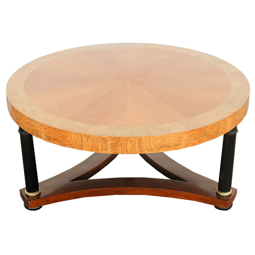 Contemporary Biedermeier Style Coffee Table Ebth Contemporary Biedermeier Style Coffee Table