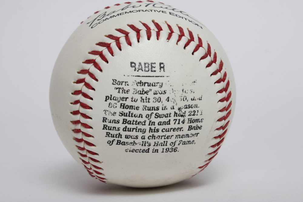 Babe Ruth Commemorative Baseball EBTH
