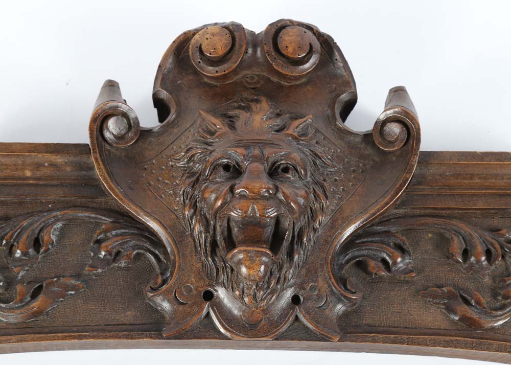 Pair of Antique Architectural Carved Wood Wall Hangings EBTH