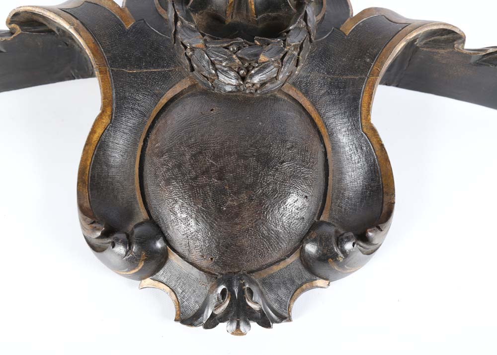 Pair of Antique Architectural Carved Wood Wall Hangings EBTH