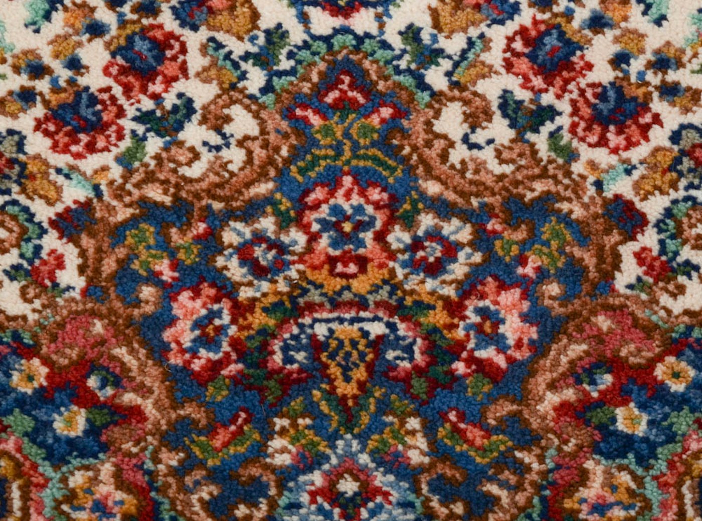 Karastan "Floral Kirman" Wool Area Rug EBTH