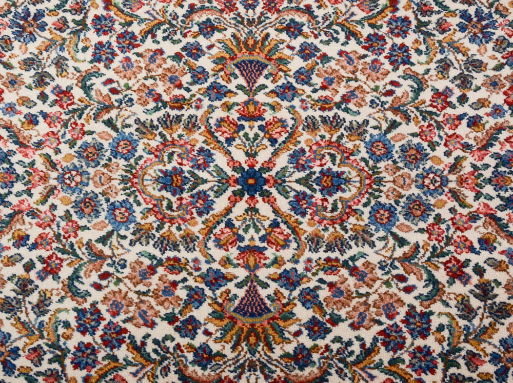 Karastan "Floral Kirman" Wool Area Rug EBTH