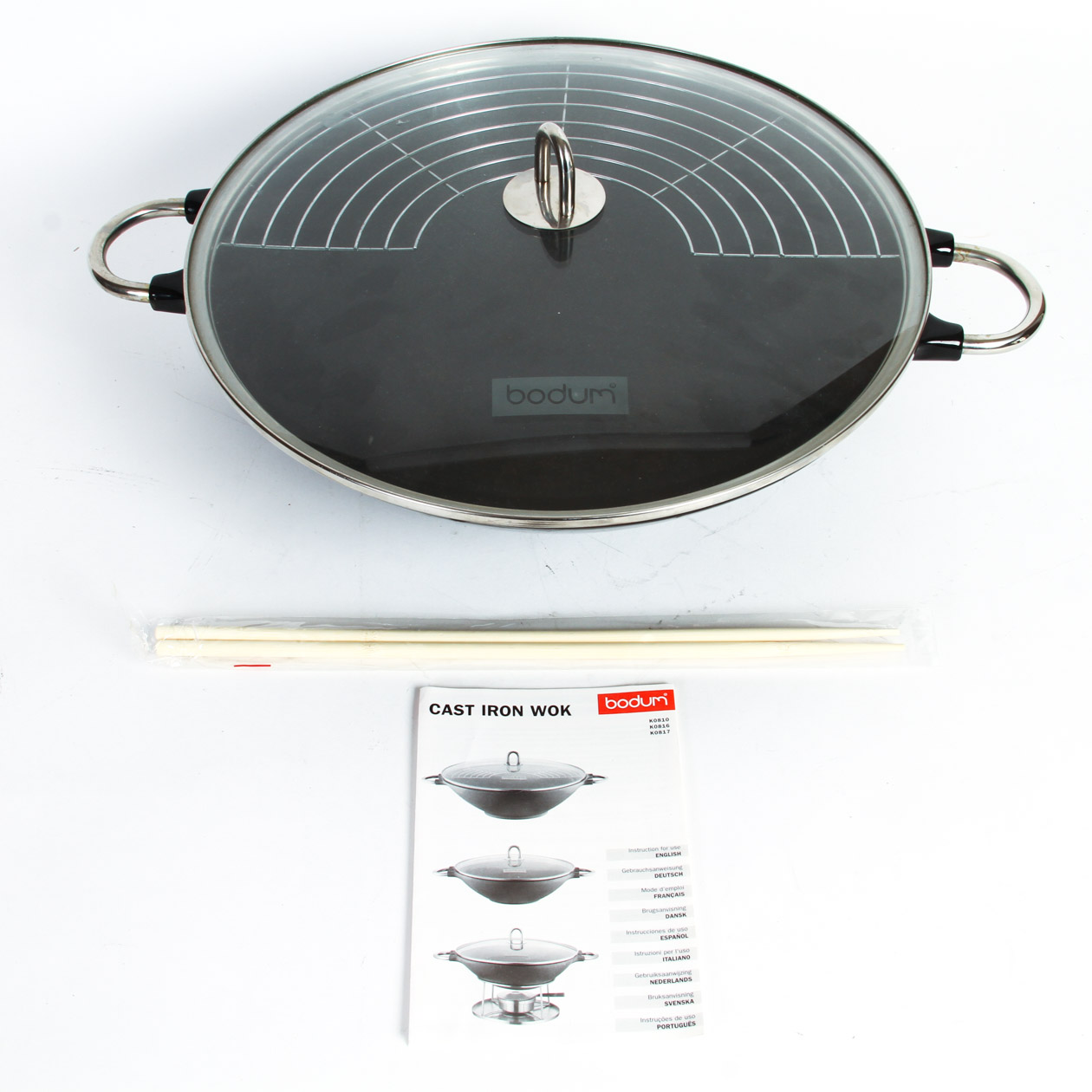 Bodum Chambord Enameled Cast Iron Wok EBTH