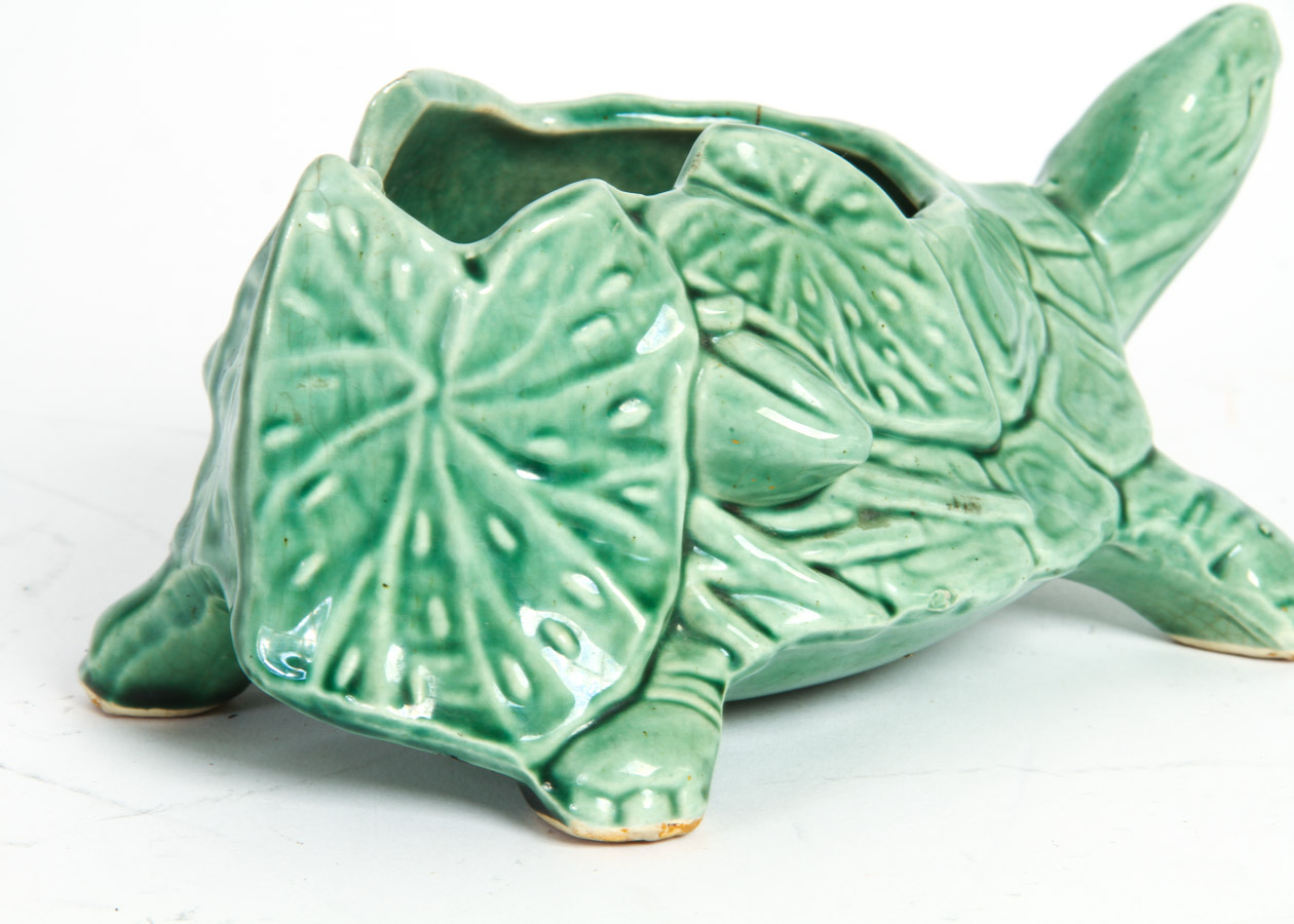 Vintage McCoy Turtle Planter EBTH