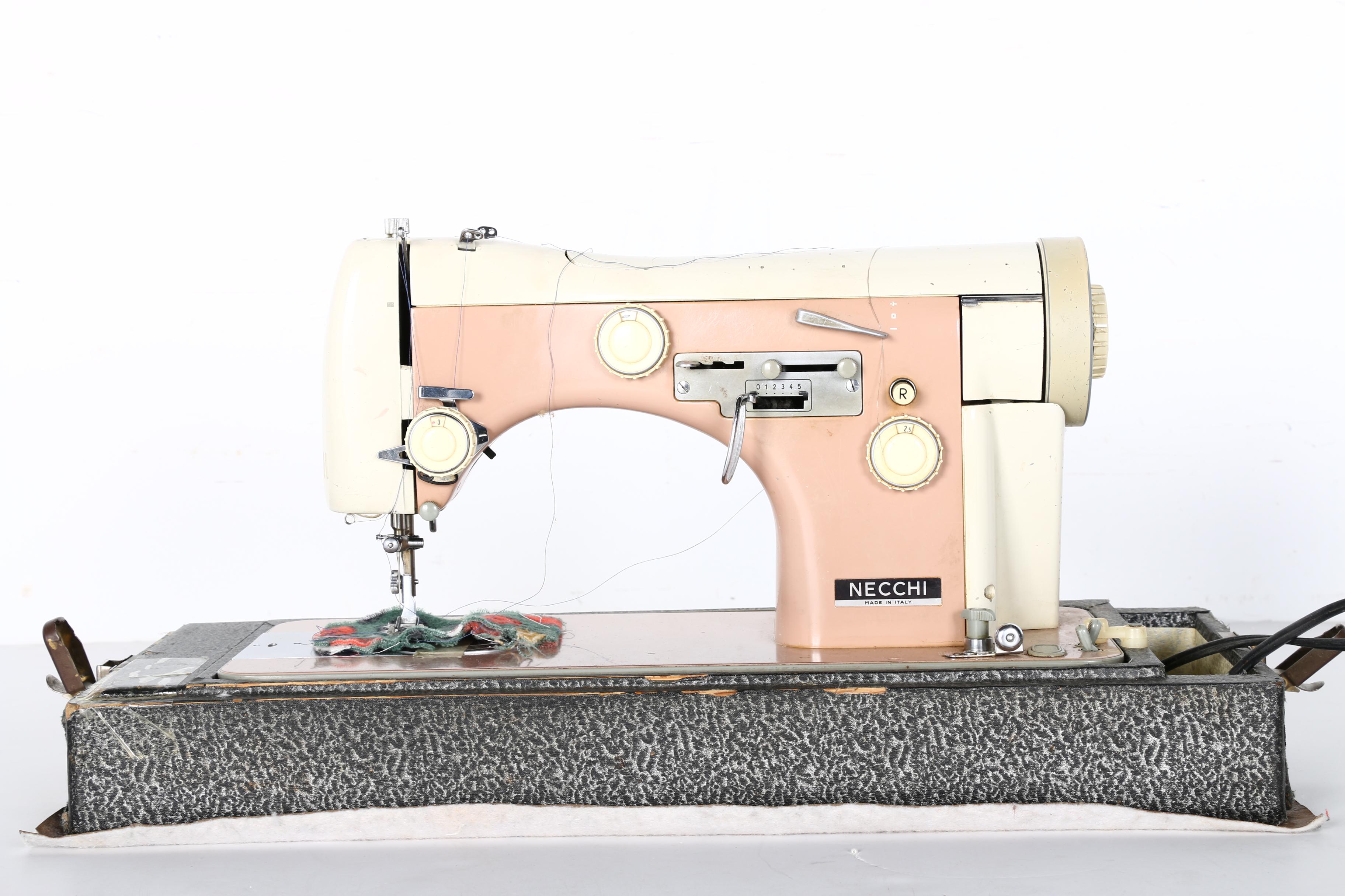 Vintage Portable Necchi "Supernova Ultra Mark 2" Sewing Machine EBTH